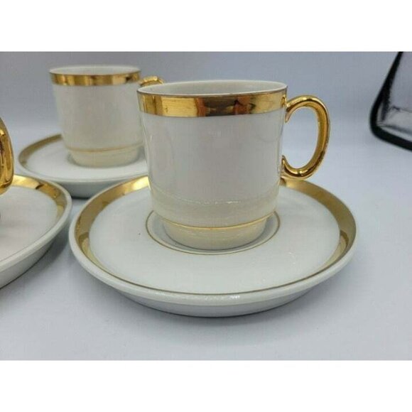 Set 6 Vtg Royal Crown Midas Touch 24K Gold | Mercari Set 4 Vtg Royal Crown Midas Touch 24K Gold Trim Tea Cup Demitasse Saucer Set